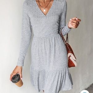 Cupshe gray dress